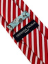 red and white classic thin striped  tie